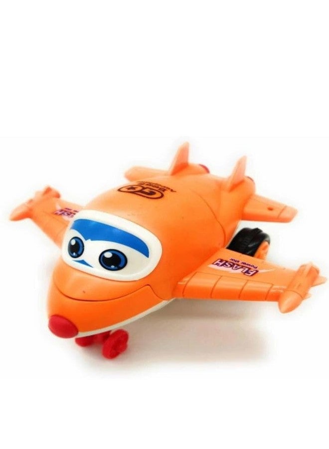 Manos Robot Plane 360° Stunt Friction Power Plane,Mini Robot Plane Toy,Monster Vehicle Plane for Boys and Girls, Multicolor - Image 4